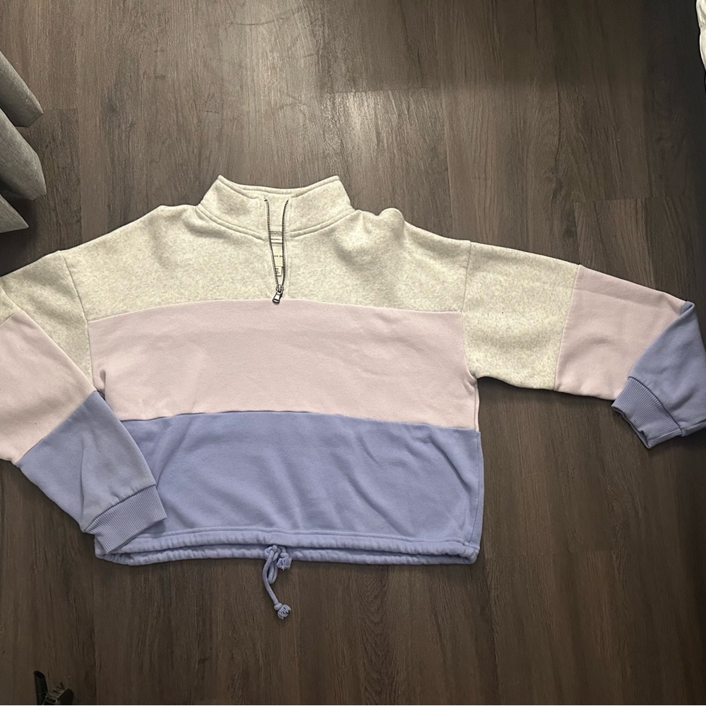 Purple American Eagle size small quarter-zip up